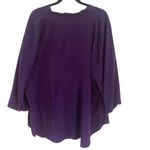 Jaclyn Smith  size 3XL purple zip front blouse Photo 1