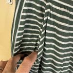 Eileen Fisher  Skirt 3X Organic Linen Jersey Striped Midi Straight Pull‎ On Green Photo 2