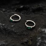 12mm Small Hoop Earrings for Men Women Streetwear Unisex Hip Hop Style Silver Photo 2