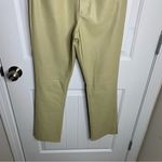 We Wore What  revolve faux leather green‎ oat kick flare pants size 27 minimalist Photo 3