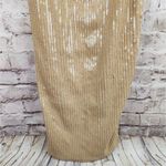Retrofête Retrofete Sariah Sequin Dress in Nude Size XL NWT Sleeveless Cutout Midi Photo 5