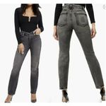 Good American Good Classic Low Waist Fray Jeans in Black175 Size 2 /26 Photo 1