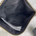 Forever 21 🫶🏼 NWT Black White Geometric Print Pencil Case Cosmetic Bag Gold Zipper Pouch Photo 9