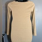 Princess Polly  tan long sleeve drawstring dress Photo 5