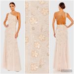 Mac Duggal 9168 Womens Blush Embellished One Shoulder Strappy Trumpet Gown Photo 1
