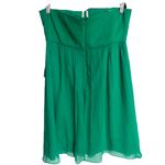 J.Crew  Womens Dress 16‎ Green Strapless Silk Cocktail Prom Homecoming Taryn NEW Photo 4