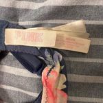 VS PINK Wear Everywhere Lightly Lined Roses Floral Bra Size 34D Navy Blue White Photo 5