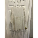 Aritzia Sunday Best Jinx‎ White Gold Women’s Size Large Babydoll Dress Photo 6