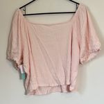 Abound NWT  Pink Cropped Puff Sleeve Top - Size: 3X Photo 6