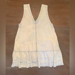 Free People Sunspray Denim Mini Dress in Sunsky Wash Indigo Size XL Photo 6