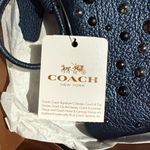 Coach  Star Rivet Metallic Blue Wristlet NEW Photo 1