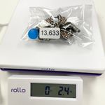 JANUS Hair Clip Vintage Rhinestone Bronze Crystal Flower Claw Clip Rhinestone Brown Photo 9