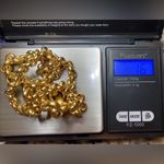 New Authentic Italian Viale 18k Yellow Gold Rolo Link Chunky Necklace Photo 9