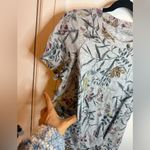 Latched Mama Floral Short Sleeve Nursing Top Gray Photo 3