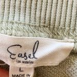 easel  Light Green Acid Wash Sweatshirt Photo 4