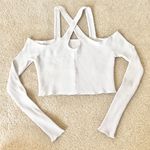 Urban Outfitters UO Keyhole Reversible Long Sleeve Crop Top Photo 3