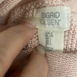 Sigrid Olsen  Large  pale pink pullover w thumb holes cowlneck women’s $220 Photo 3