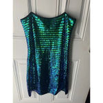 Stine Goya Acanthus Sequin Mini Dress Medium New With Tags Colorful Woman’s Green Photo 9