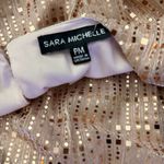 Shimmering Gold Party Blouse – Sarah Michelle P (Size PM) Elevate your festive Photo 3