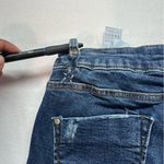 ZARA Blue Ankle Cropped Jeans with Red Accents Size 4 Photo 13