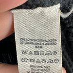 Free People Sweater XS Black Cotton Blend V Neck Knit Bell Sleeve Pullover Photo 3