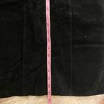 Vintage Now Next Black Suede Leather Pencil Skirt Sz 2 Photo 8