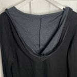 Able Clothing Knit Dress Hoodie Black Long Embroidered Cuffs Button W Photo 6