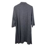 Connected Apparel NEW Plus Size Dark Grey Ribbed Knit Dress Mock Jacket Size 20W Photo 1
