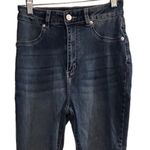 Akira  Women's High Rise Skinny Jeans Sparkle Rhinestone Blue Size 9 Photo 1