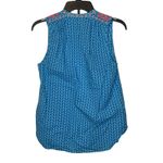 J.Crew  Women's Tank Top‎ Lightweight Embroidered Tassels Teal Neon Orange Size 2 Photo 7