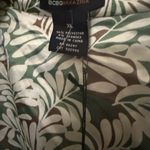 BCBGMAXAZRIA BCBG Y2K Satin Floral Wrap Top - Green and White Photo 2