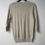 New York And Company  Beige/Gold Shimmer Sweater Small Photo 3