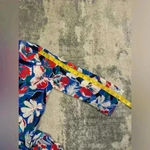 J.Crew Women’s Blue Floral  Bathing Suit Coverup Photo 7