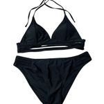 Cupshe Women's Halter Triangle Mesh Mid Cheeky Two Piece Bikini Sets Size XL NWT Photo 2