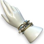 Womens Multi Strand Argentina Forever Soccer Futbol Bracelet Blue Gold White Photo 1