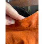 st. john's bay Vintage  Oversized Orange Suede Leather Jacket XL Boho Western Artsy Photo 7