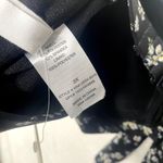 Social Angel Folk Floral Tie Front Bikini Top Black White 3X Women's Swimwear Photo 4