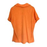 Show Me Your Mumu Women’s Orange Terry Knit Parker Button Down Medium Photo 3