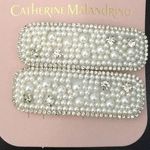 Catherine Malandrino 2  Pearl & Crystal Hair Clips Photo 0