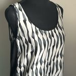 Love Riche Women’s Semi-Sheer Abstract Striped Sleeveless Summer Spring Tank Top Photo 6