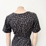 [Vetta] Capsule Black Ditsy Floral Print Convertible Wrap Mini Dress Sz Small S Photo 5