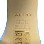 ALDO Sz 7 US Casablanca Jelly Blue Slip On Square Toe Clear Block Heel Sandals Photo 6