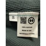 Zful Women's Green Long Sleeve Thermal Waffle Knit Hoodie Hooded Sweatshirt S Photo 4