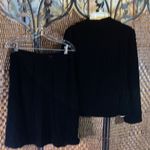 Vintage Black Velvet Handmade Skirt Suit Size S Size M Photo 3