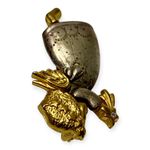 Vintage Danecraft Angel Pin Brooch Gold & Silver Tone Celestial Shooting Star Photo 5