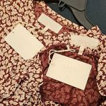 The Great ππ The Long Sleeve Sleep Tee + Tap Short ~ Maroon Shadow Floral 0 NWT Photo 9