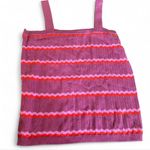 Loft The Outlet Small Ribbed Knit Tank Top Purple Pink Red Coral Striped Chevron Photo 2