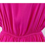NEW Cloud & Sky Womens M Vibrant‎ Bright Pink Mini Dress Square Neck Summer Size M Photo 4