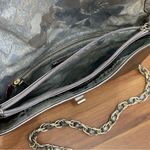 ELLIOTT LUCCA “Navarre” Champagne Metallic Woven Leather Clutch Chain Strap Bag Photo 14