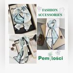 None NEW 59" Satin Scarf Fashion Hair Head Head Hair Handbag Scarf Belt Purse & Ring Photo 5